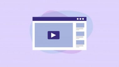 kalp sosyal medya ile web sayfası şablonu
