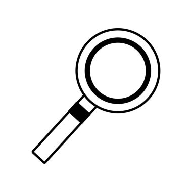 İzole lupe vektör tasarımı