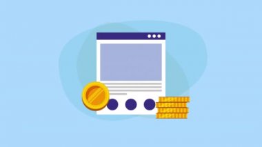 sikke ler ve ok yukarı ile şablon web sayfası