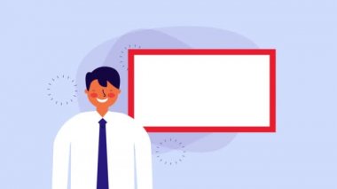 istatistik grafik ile işadamı işçi