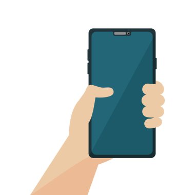 İzole akıllı telefon vektör tasarımı