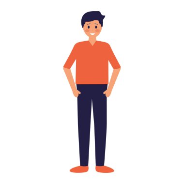 İzole edilmiş Avatar Adam vektör tasarımı