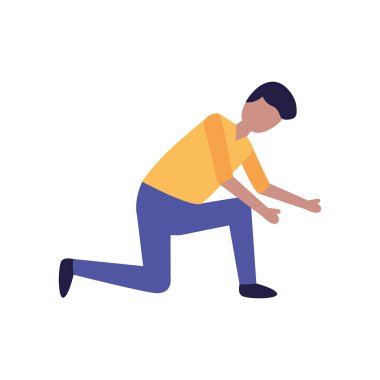 İzole edilmiş Avatar Adam vektör tasarımı