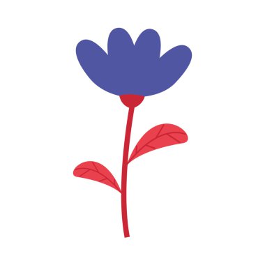 İzole çiçek süs tasarımı