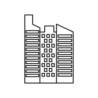 Yalıtılmış şehir vektör tasarımı