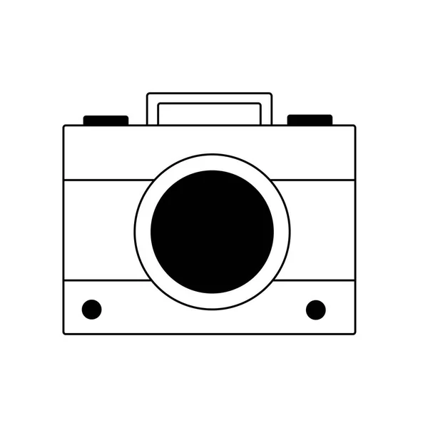 Isolerad digital kamera design — Stock vektor
