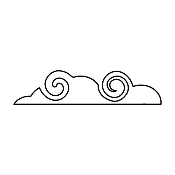 Изолированное облако — стоковый вектор