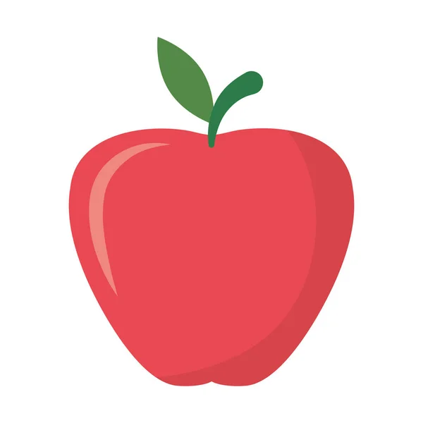 分離されたリンゴの果実ベクトルデザイン — ストックベクタ