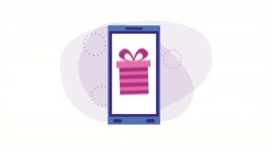 e-ticaret uygulaması ve hediyeler ile akıllı telefon