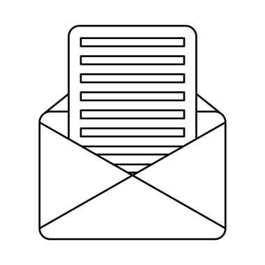 Zarf ileti vektör tasarımı