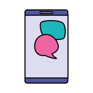 İzole akıllı telefon vektör tasarımı