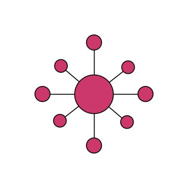 Yalıtılmış küreler vektör tasarımı