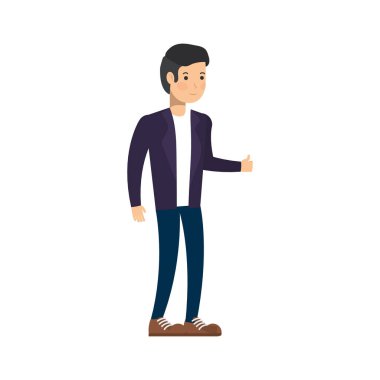 İzole edilmiş Avatar Adam vektör tasarımı