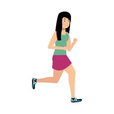 İzole kadın vektör tasarımı