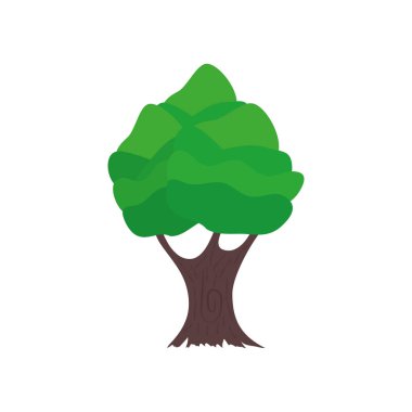 İzole soyut ve sezon ağacı tasarımı