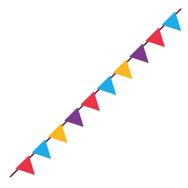 Design de pennant de banner isolado —  Vetores de Stock