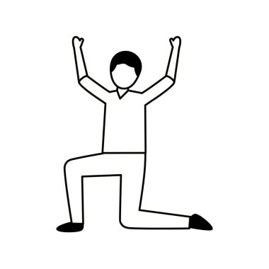 İzole edilmiş Avatar Adam vektör tasarımı