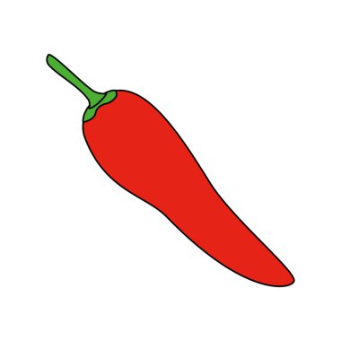 İzole biber vektör tasarımı