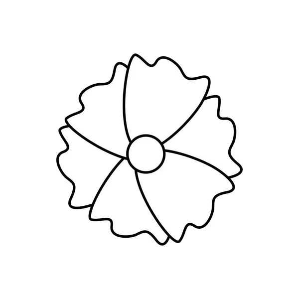 고립 된 꽃 장식 디자인 — 스톡 벡터