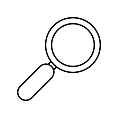 İzole lupe vektör tasarımı