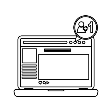 Yalıtılmış dizüstü vektör tasarımı