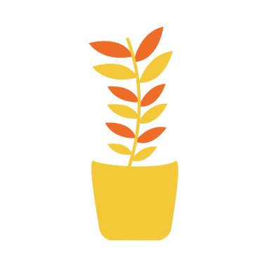 Ot vektör tasarımı içinde izole edilmiş bitki