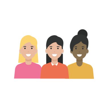 İzole kadın vektör tasarımı