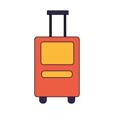 Seyahat tasarımı için izole çanta