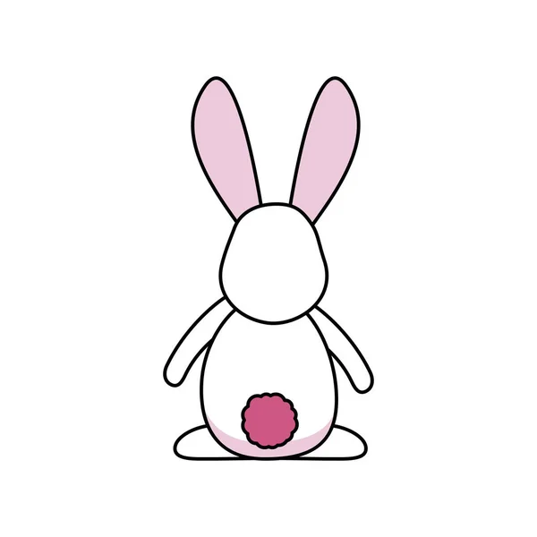 孤立兔卡通矢量设计 — 图库矢量图片