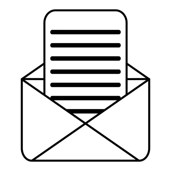 Conception vectorielle de message d'enveloppe — Image vectorielle