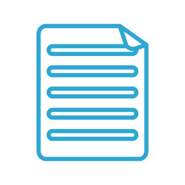 Yalıtılmış belge vektör tasarımı