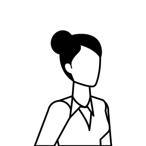 Isolato avatar donna progettazione vettoriale — Vettoriale Stock