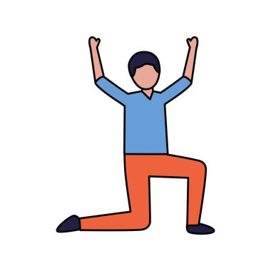 İzole edilmiş Avatar Adam vektör tasarımı