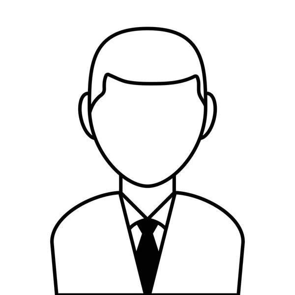 Homme d'affaires avatar dessin animé design — Image vectorielle