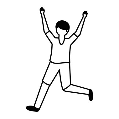 İzole edilmiş Avatar Adam vektör tasarımı