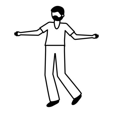 İzole edilmiş Avatar Adam vektör tasarımı