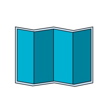 İzole seyahat haritası tasarımı