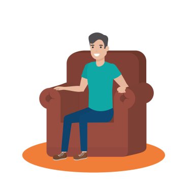 İzole edilmiş Avatar Adam vektör tasarımı