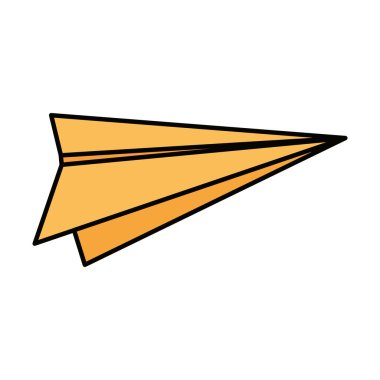 İzole paperplane vektör tasarımı