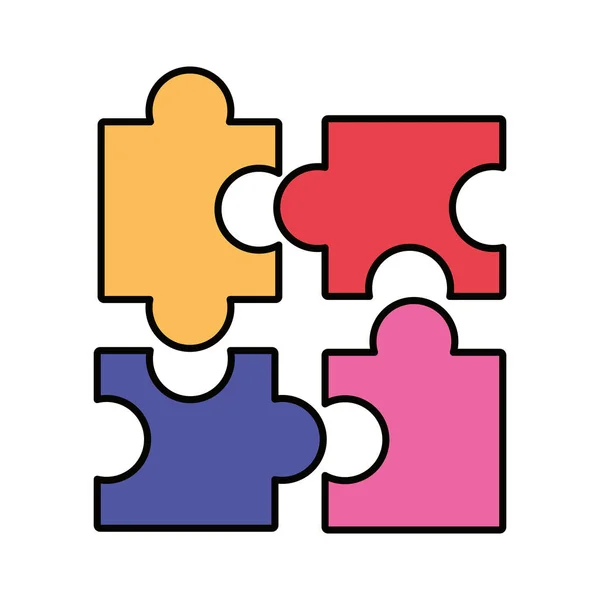 Puzzlespiel-Design — Stockvektor