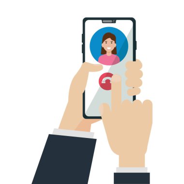 İzole akıllı telefon vektör tasarımı