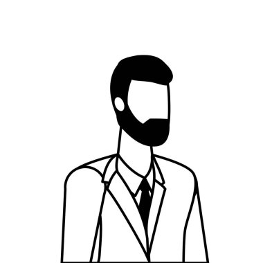 İşadamı avatar karikatür tasarım