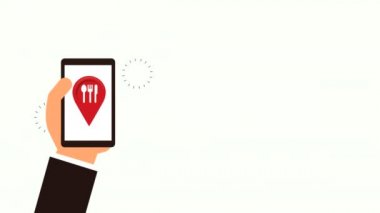 restoran uygulaması ile akıllı telefon kullanarak el