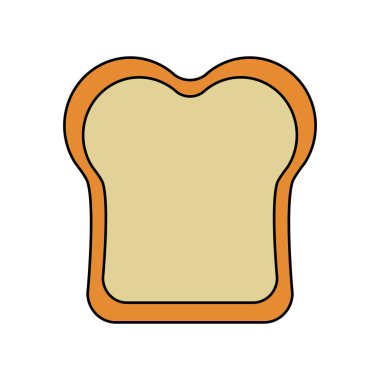 İzole ekmek vektör tasarımı