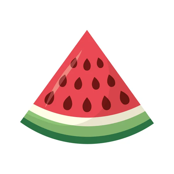 Isolated watermelon fruit vector design — Stock Vector