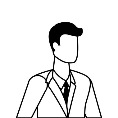 İşadamı avatar karikatür tasarım