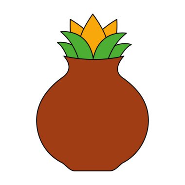 Onam kutlama tasarımı Kil pot