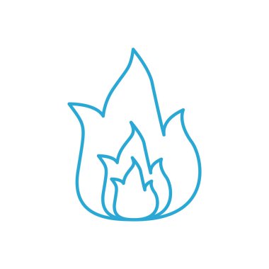 İzole alev vektör tasarımı