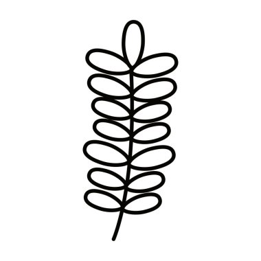 İzole edilmiş yaprak vektör tasarımı