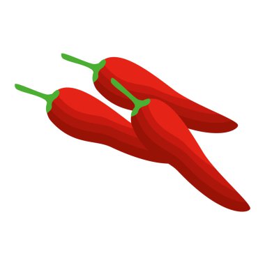 İzole biber vektör tasarımı